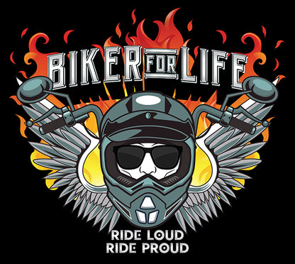 BIKER FOR LIFE UNISEX TSHIRT