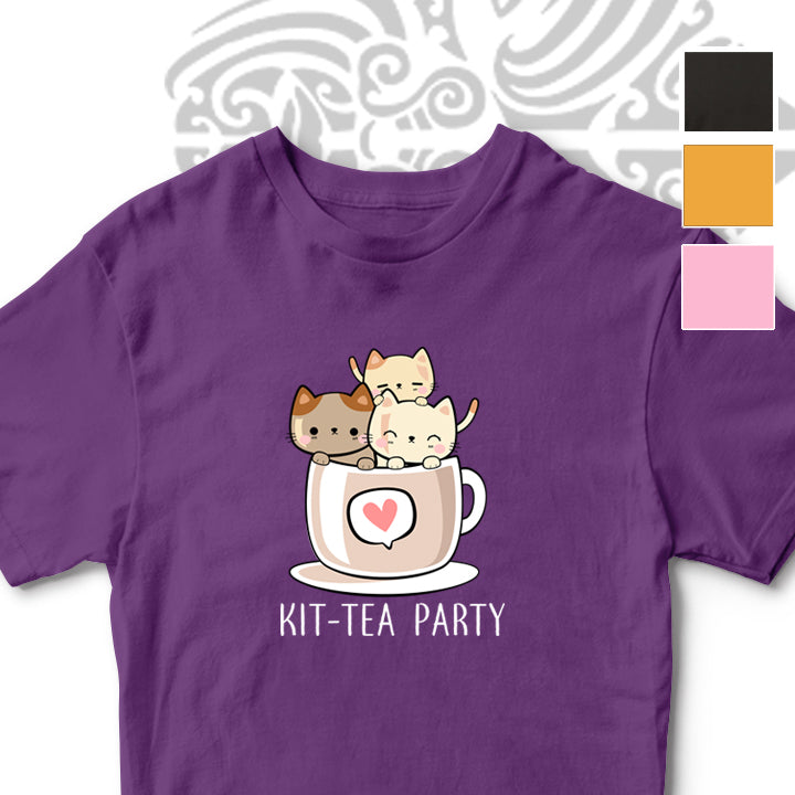 KIT TEA PARTY WOMENS CAT LOVE TSHIRT