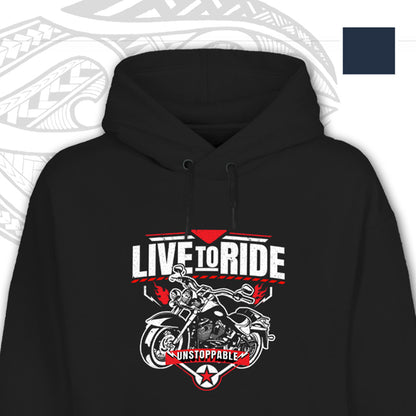 LIVE TO RIDE UNISEX HOODIE