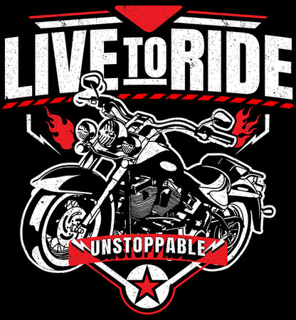 LIVE TO RIDE UNISEX HOODIE