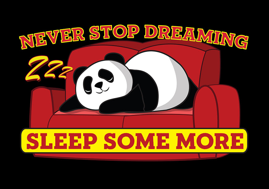 PANDA DREAMS FUNNY UNISEX TSHIRT