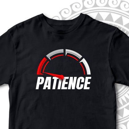 RUNNING OUT OF PATIENCE FUNNY UNISEX TSHIRT