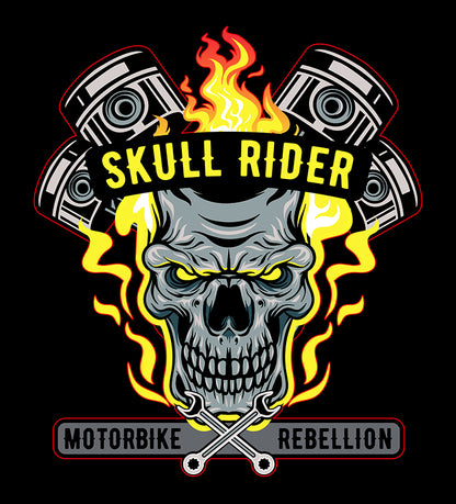 SKULL RIDER (LARGE PRINT) UNISEX TSHIRT