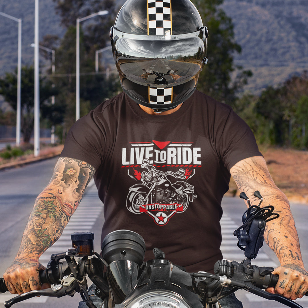 LIVE TO RIDE UNISEX TSHIRT