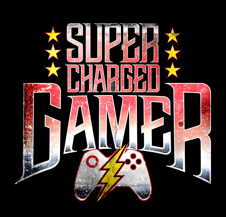 SUPER CHARGED GAMER UNISEX TSHIRT