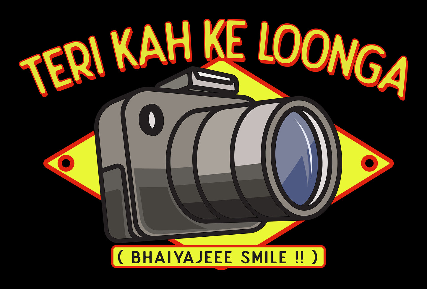 "KAH KE LOONGA" BOLLYWOOD FUNNY UNISEX TSHIRT