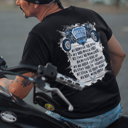 BIKERS CODE BACKPRINT TSHIRT