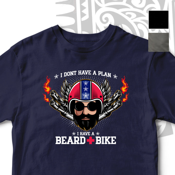 BEARD+BIKE UNISEX TSHIRT