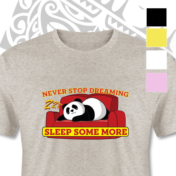 PANDA DREAMS FUNNY UNISEX TSHIRT