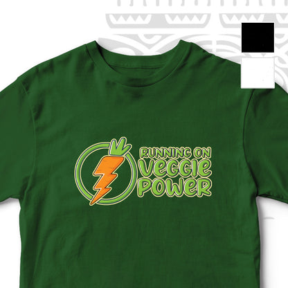 "RUNNING ON VEGGIE POWER" UNISEX TSHIRT